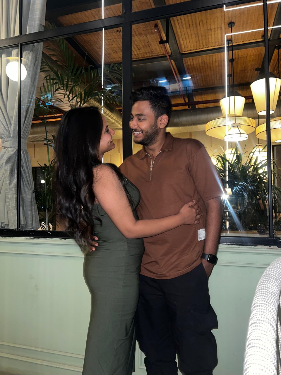 Mehak and Naman smiling at each other